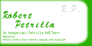 robert petrilla business card